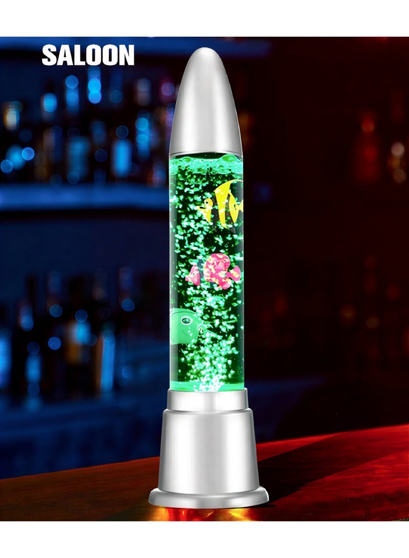LED Sensory Bubble Fish Lamp –Color Changing Aquarium Night Light with Realistic Floating Fish & 7-Color Ambient Lighting – Perfect for Kids' Bedrooms, Sensory Rooms, and Office Decor - Image 3
